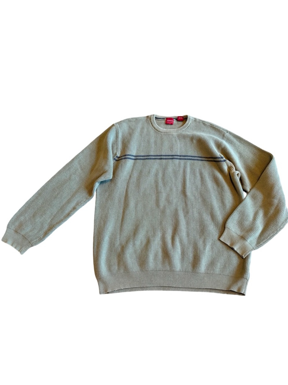 Arrow Retro Y2K Pullover Sweater Stretch Ribbed 2000s Classic Size Large Men's